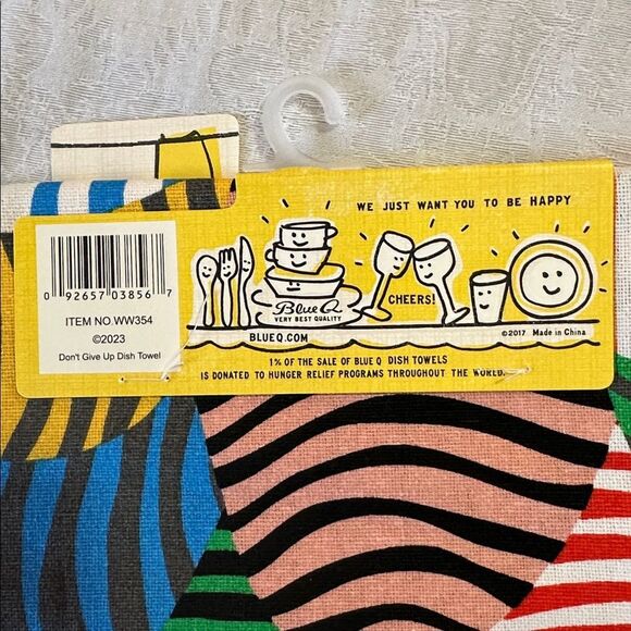Blue Q Cotton Dish Towel Don’t Give Up - Picture 5 of 8